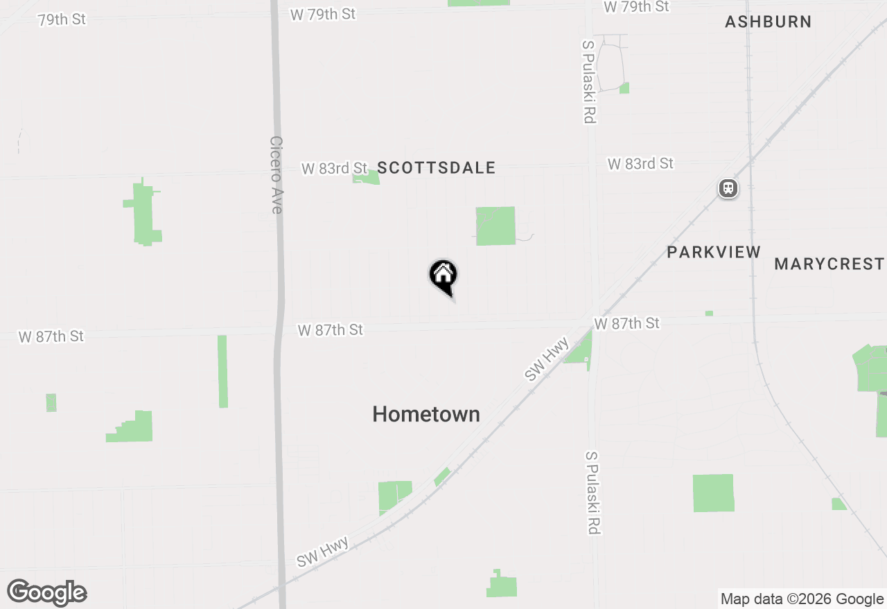 Map of 8627 S Kostner Avenue, Chicago, IL 60652