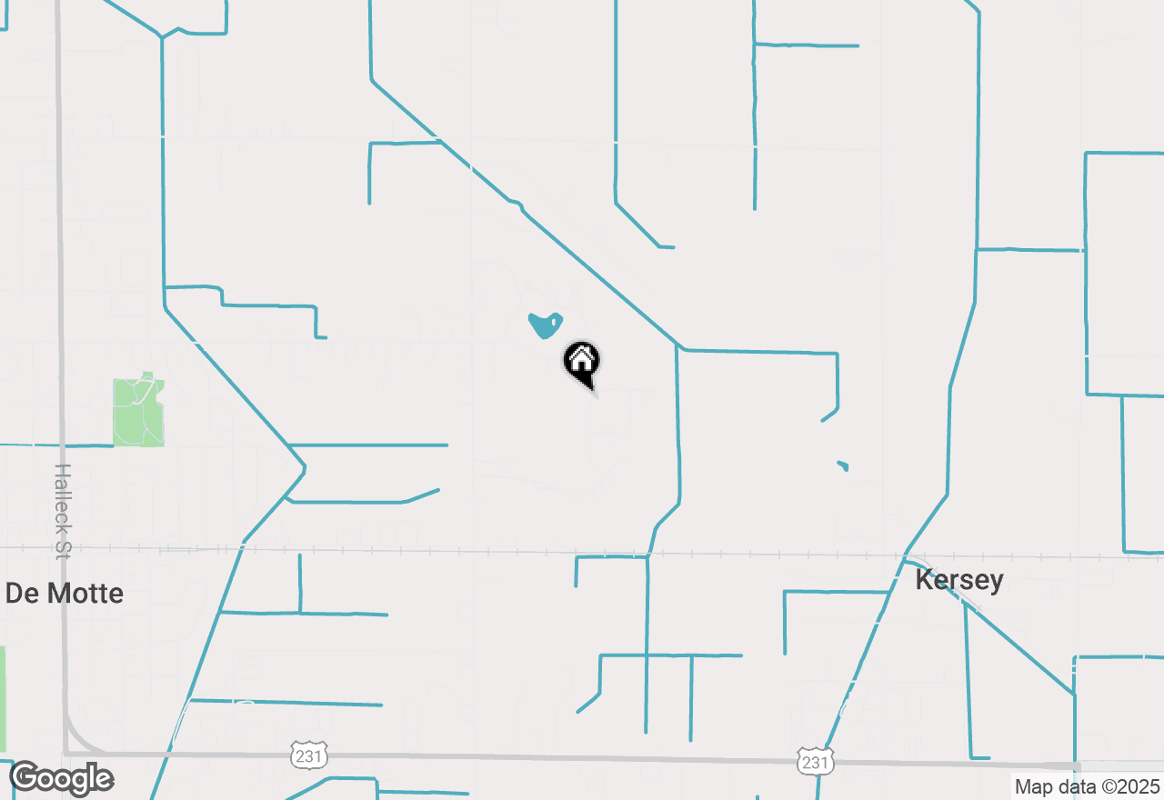 Map of 6894 Mercedes Lane, Demotte, IN 46310