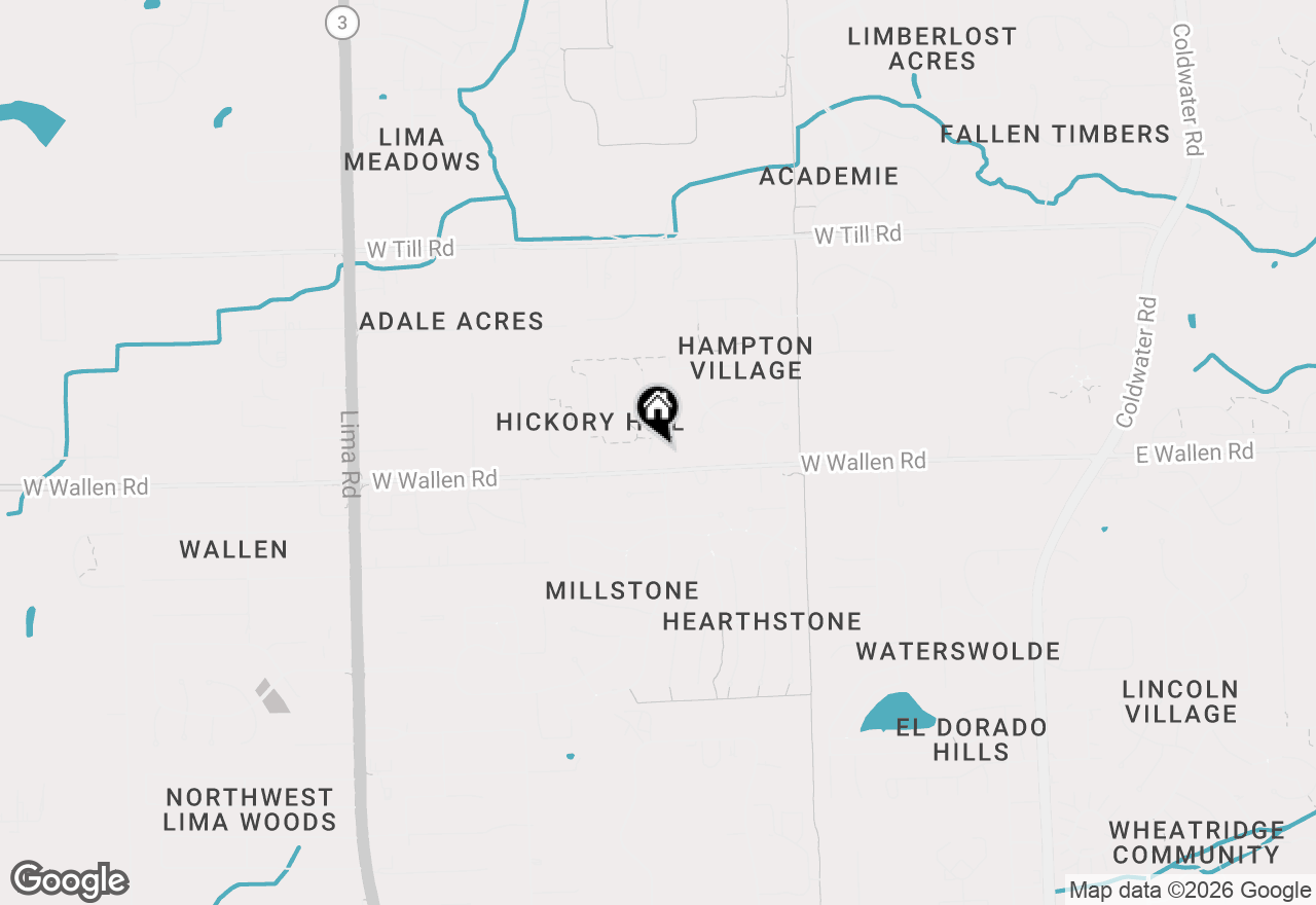 Map of 8916 Stoneridge Court, Fort Wayne, IN 46825