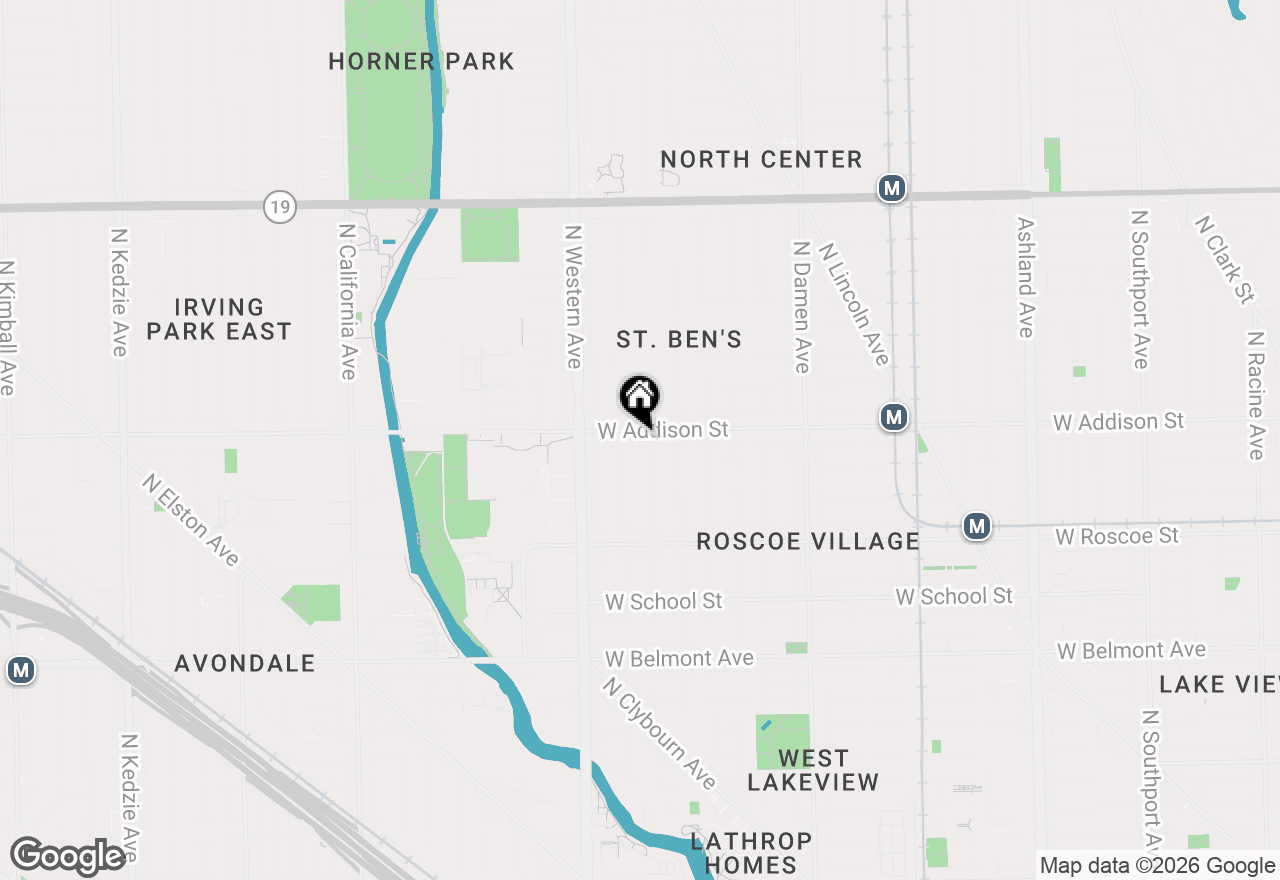 Map of 2257 W Addison Street #G, Chicago, IL 60618