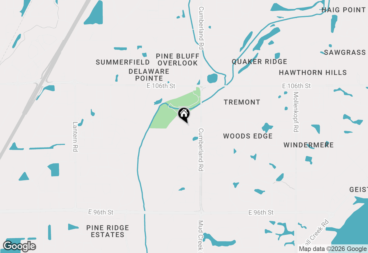 Map of 9697 Bradford Knoll Drive, Fishers, IN 46037