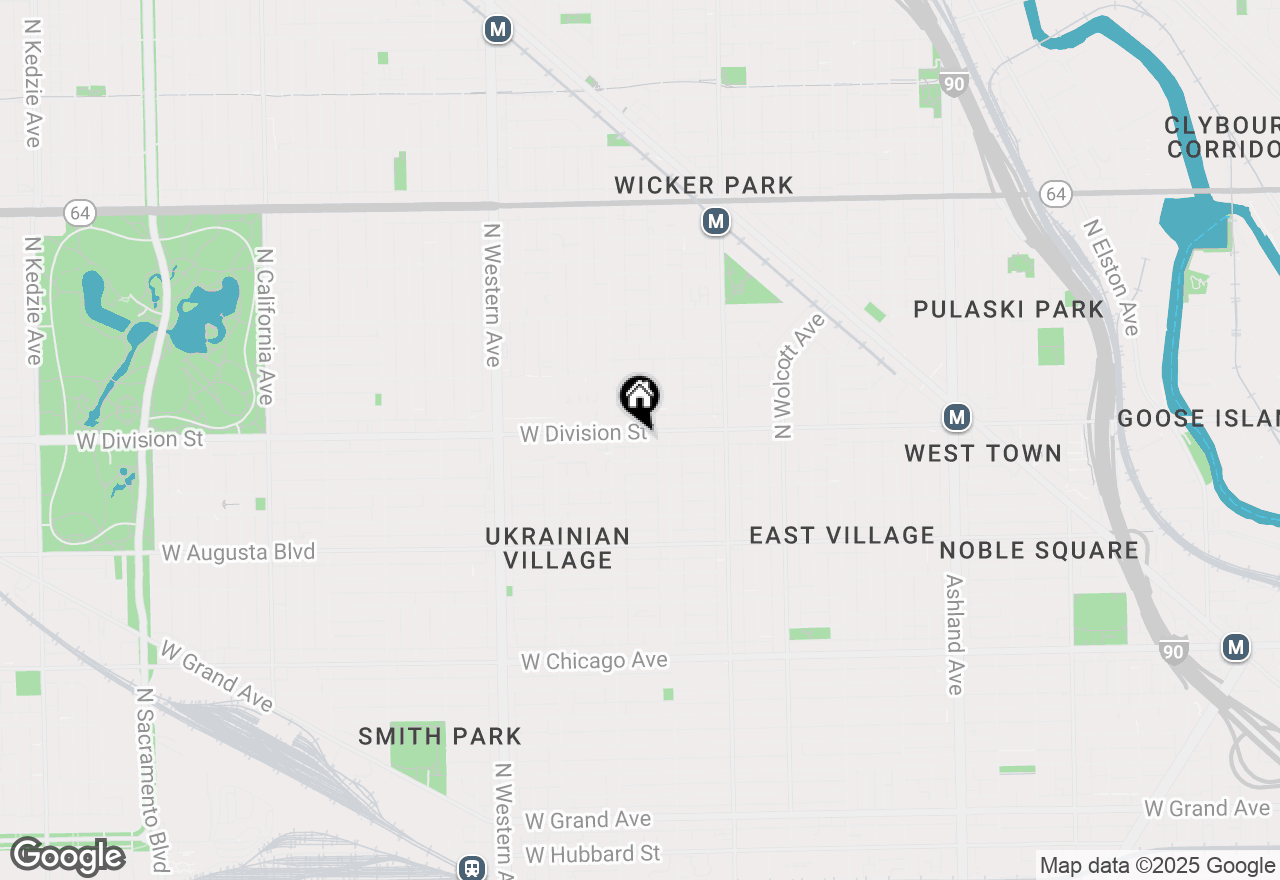 Map of 2131 W Division Street #3F, Chicago, IL 60622