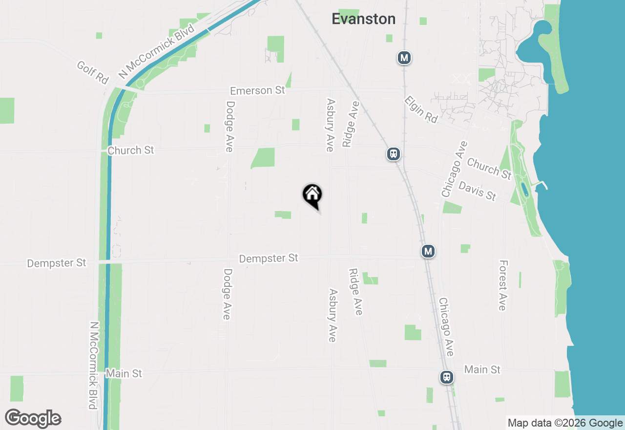 Map of 1330 Lake Street, Evanston, IL 60201