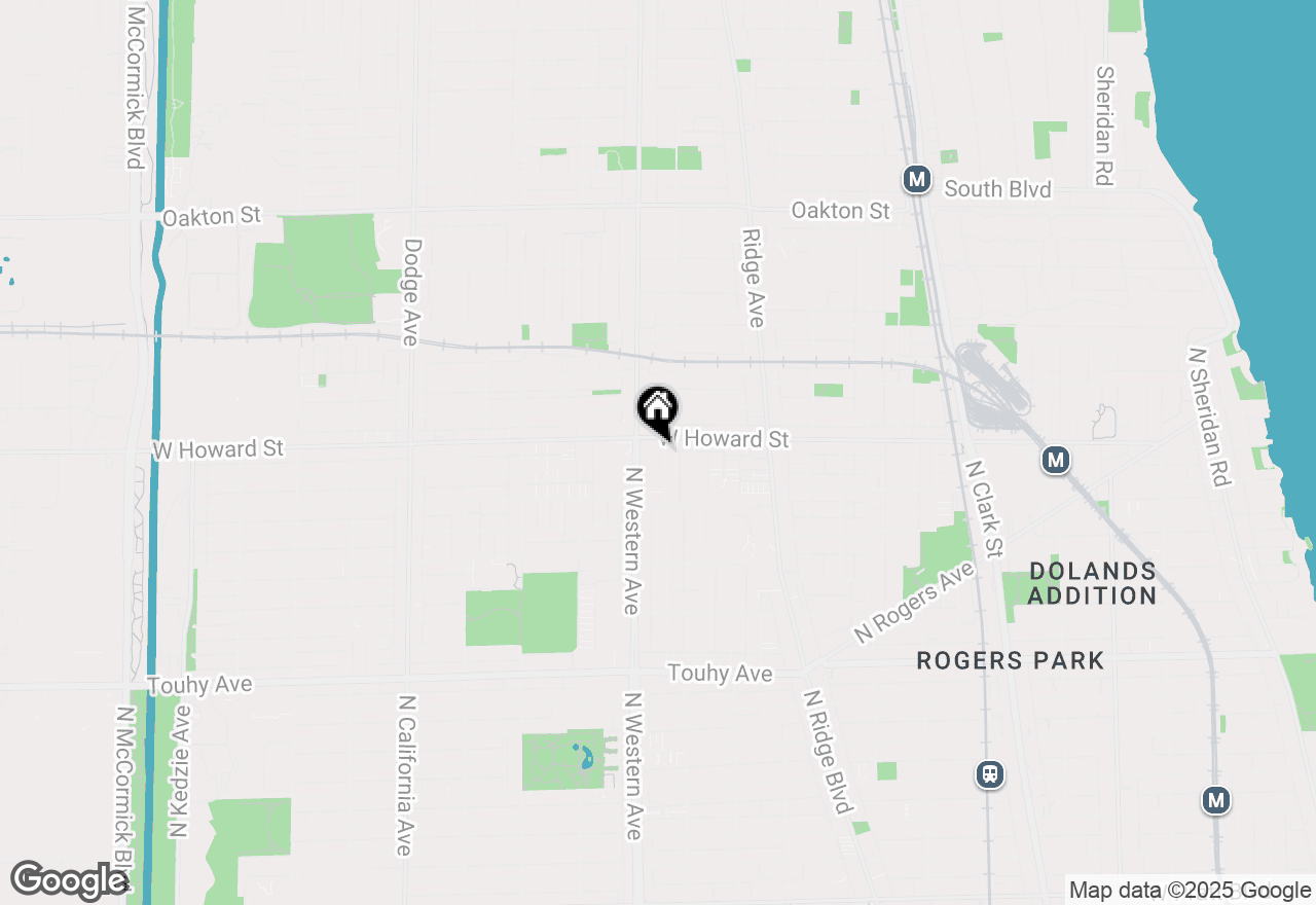 Map of 7554 N Claremont Avenue #3, Chicago, IL 60645