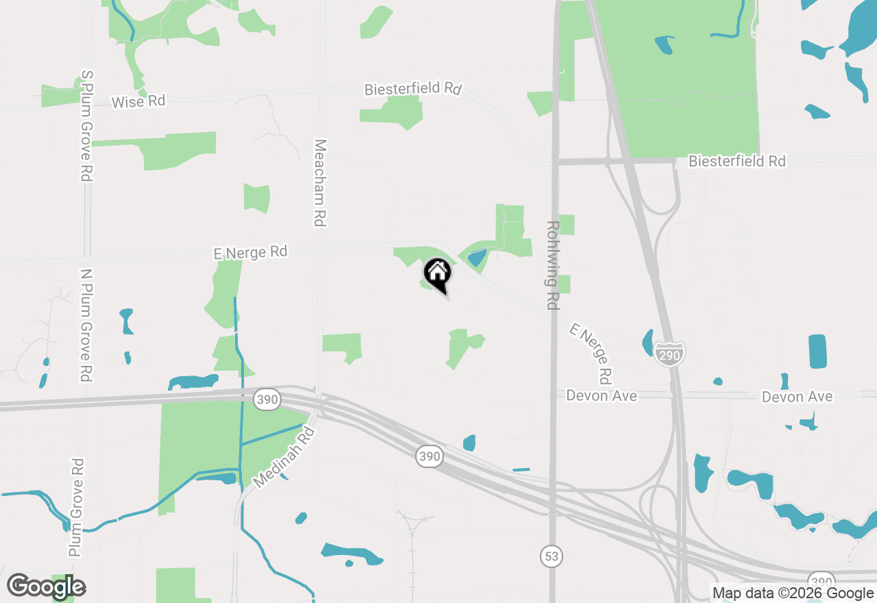 Map of 1381 Volkamer Trail, Elk Grove Village, IL 60007