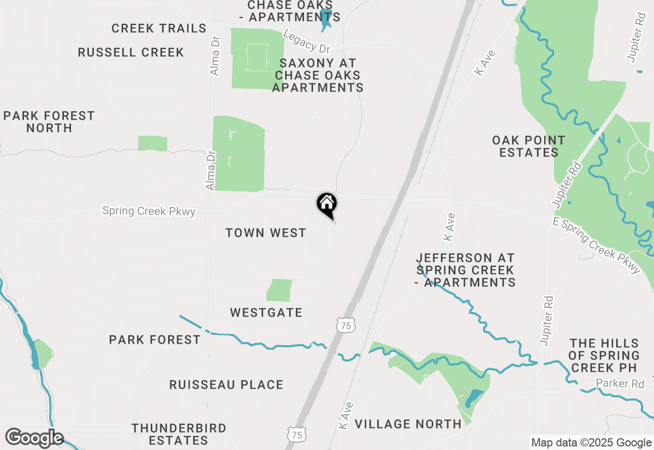 Map of 6005 Frontier Lane, Plano, TX 75023