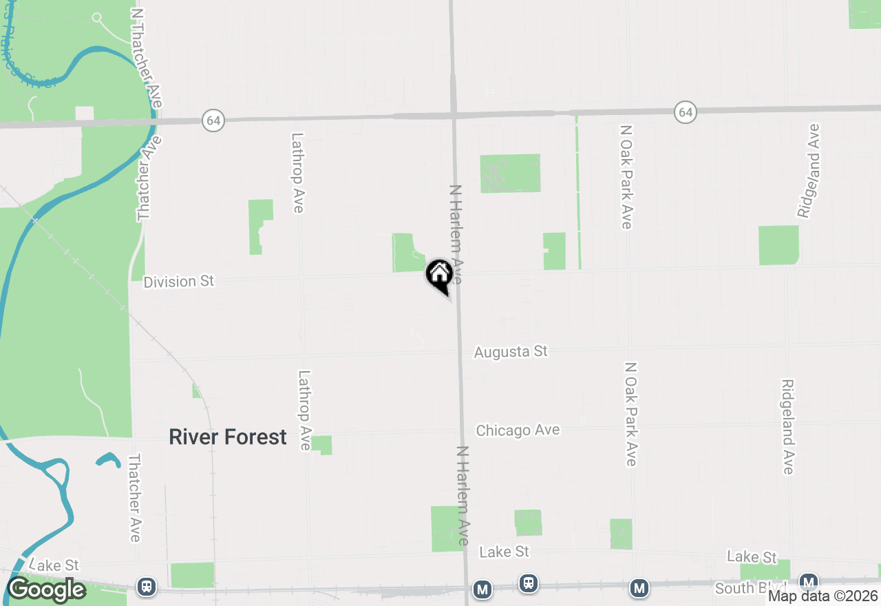 Map of 1111 Bonnie Brae Place #3W, River Forest, IL 60305