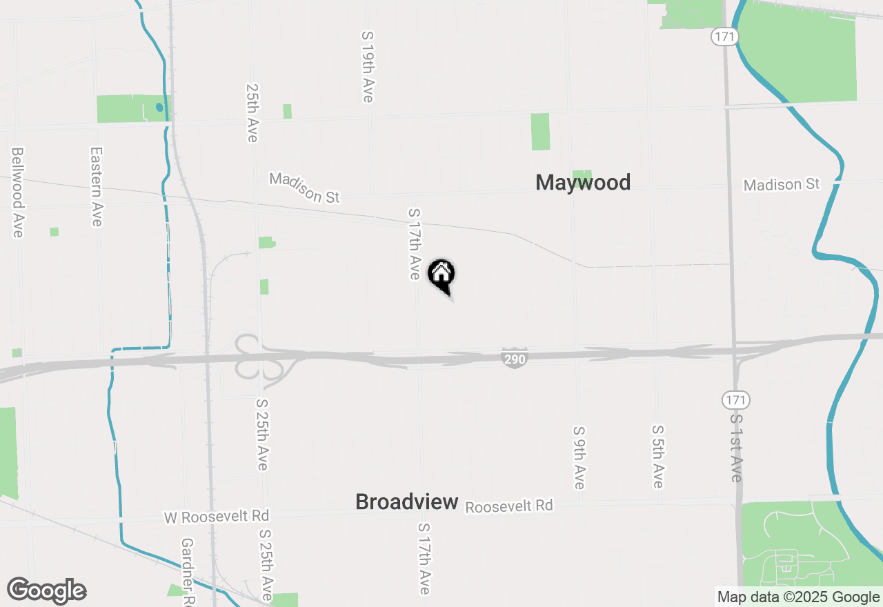 Map of 1425 S 16th Avenue, Maywood, IL 60153
