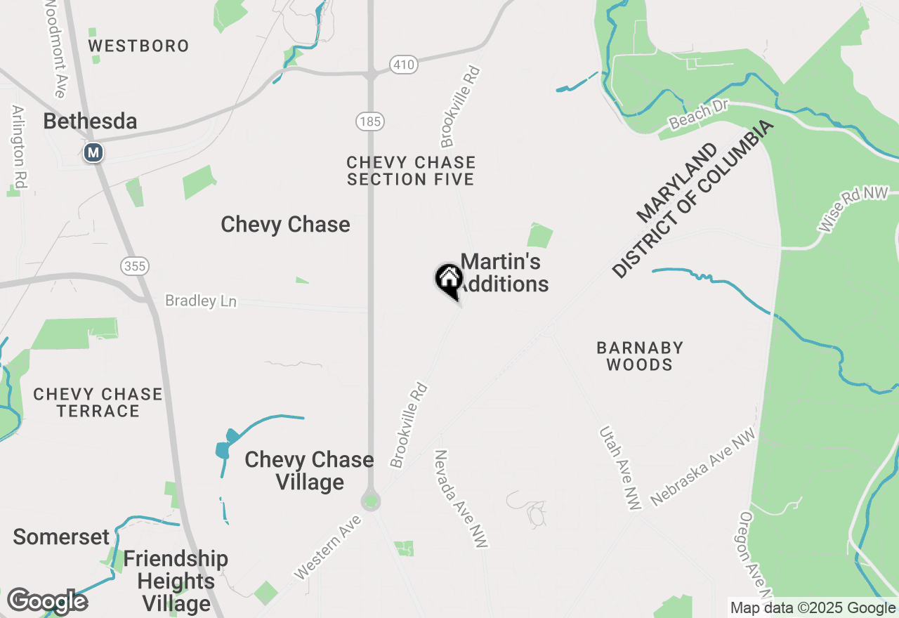 Map of 3703 Bradley Lane, Chevy Chase, MD 20815