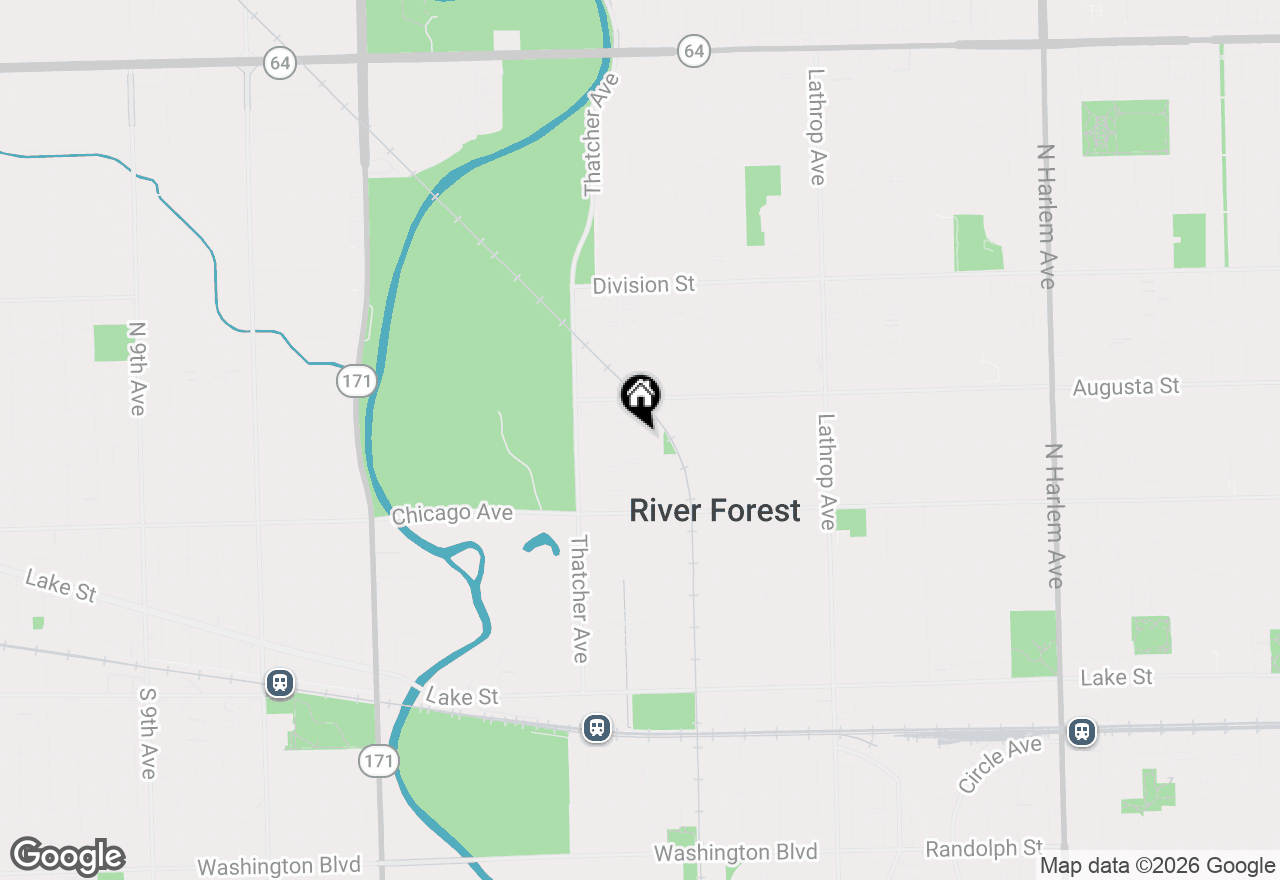 Map of 915 Keystone Avenue, River Forest, IL 60305