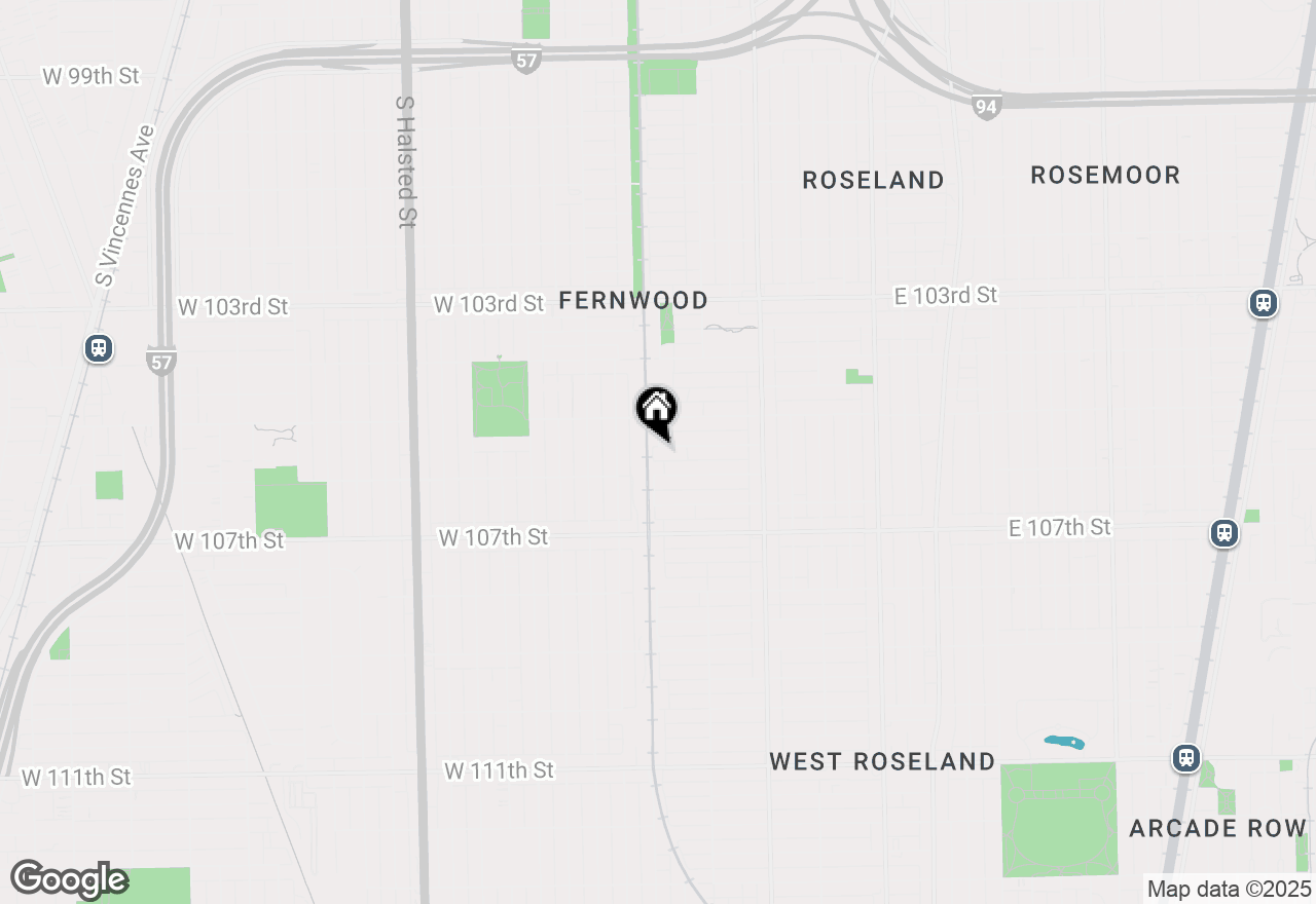 Map of 351 W 105th Place, Chicago, IL 60628