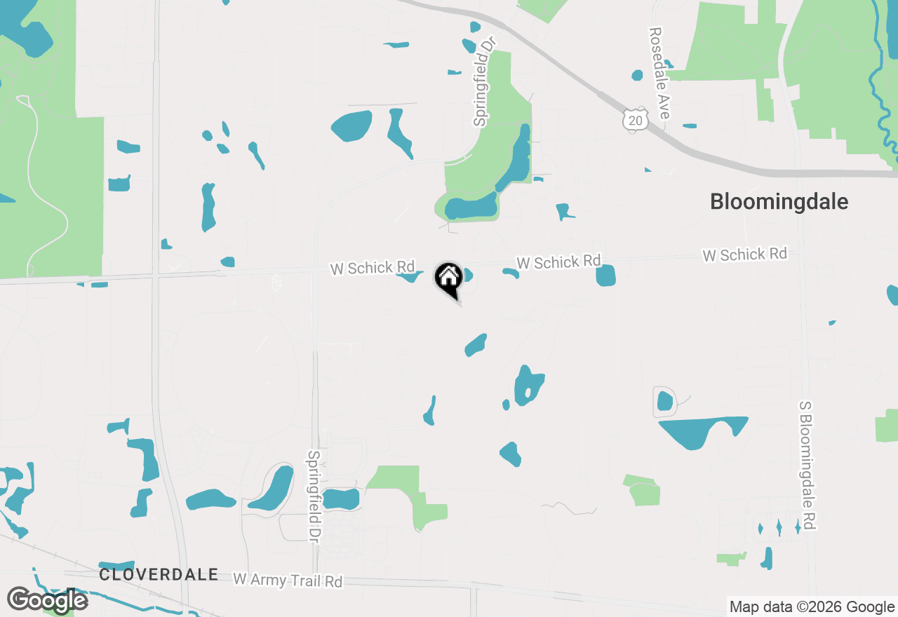 Map of 162 Los Lagos Drive, Bloomingdale, IL 60108