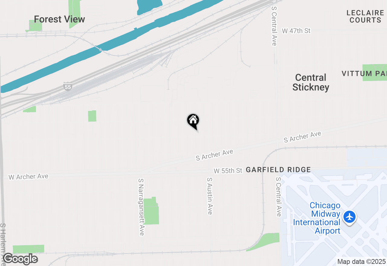 Map of 5249 S Meade Avenue, Chicago, IL 60638