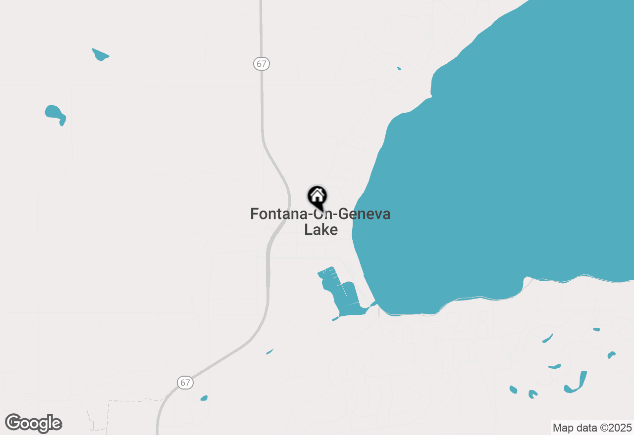 Map of 134 N Lakeshore Dr, Fontana, WI 53125