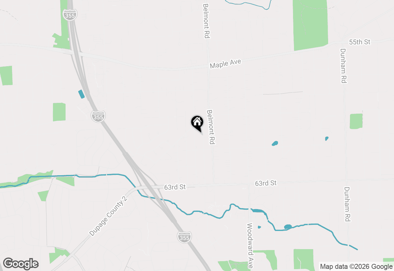 Map of 6065 Chase Avenue, Downers Grove, IL 60516