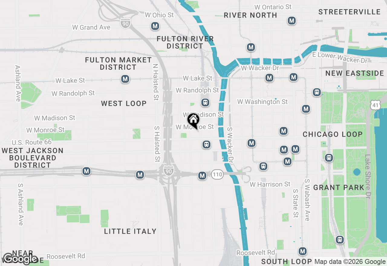 Map of 125 S Jefferson Street #601, Chicago, IL 60661