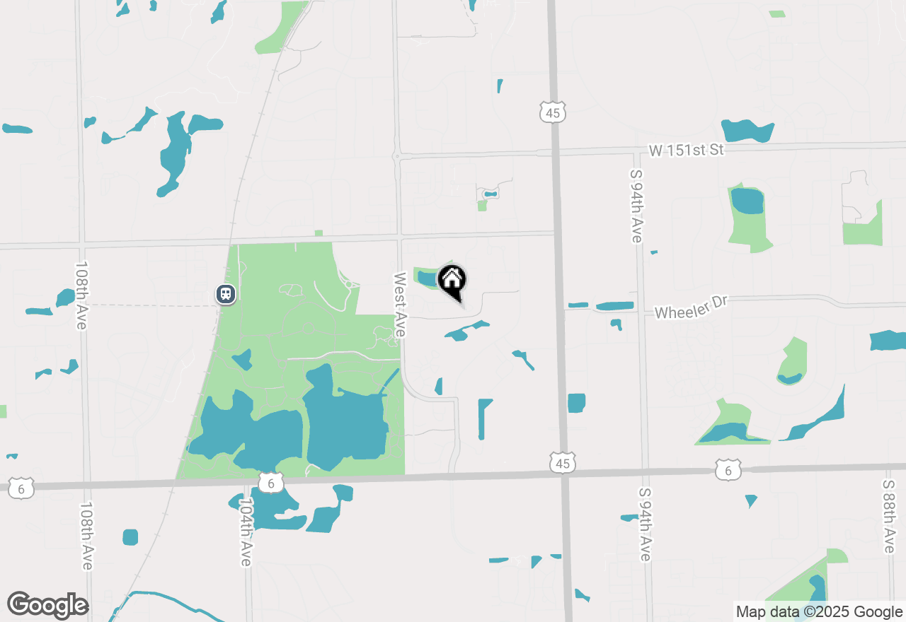 Map of 9837 Treetop Drive #1E, Orland Park, IL 60462