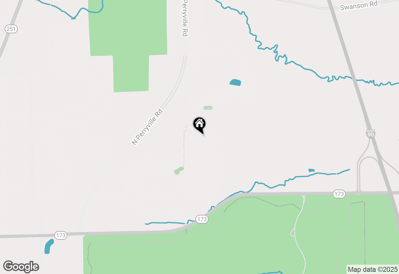 Map of 3045 Derbyshire Drive, Machesney Park, IL 61115