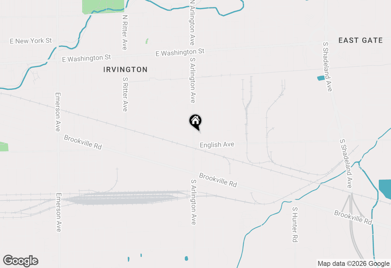 Map of 431 S Arlington Avenue, Indianapolis, IN 46219