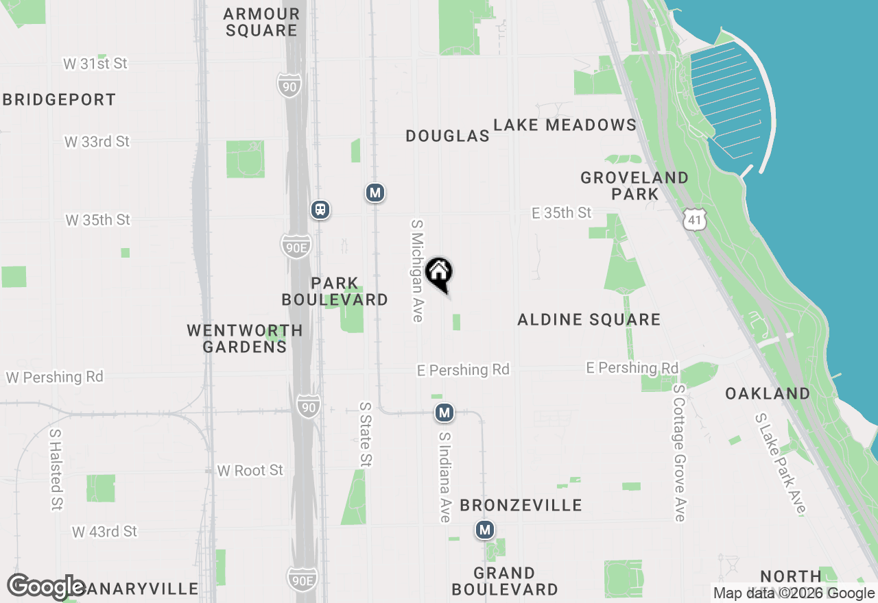 Map of 3716 S Indiana Avenue #1, Chicago, IL 60653