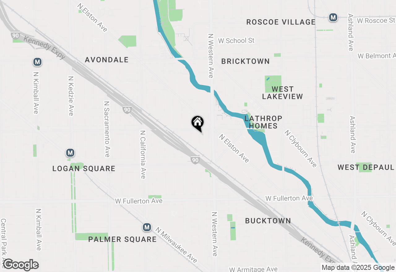 Map of 2735 N Campbell Avenue, Chicago, IL 60647