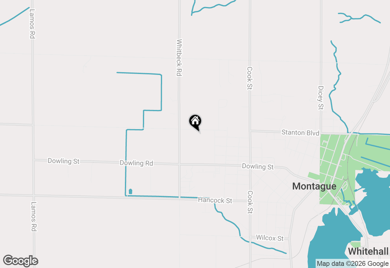 Map of 5305 Stanton Boulevard, Montague, MI 49437