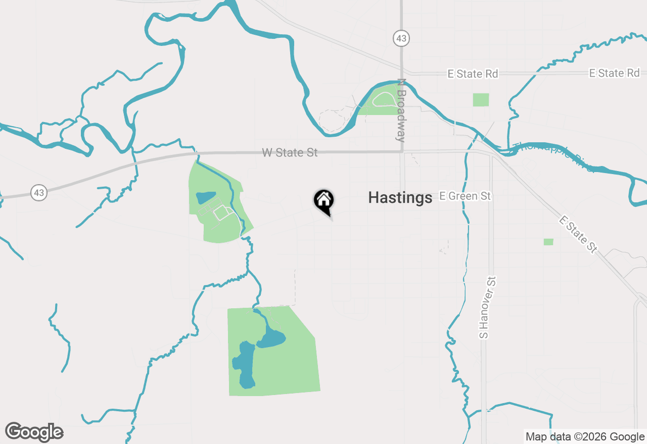 Map of 712 W Walnut Street, Hastings, MI 49058