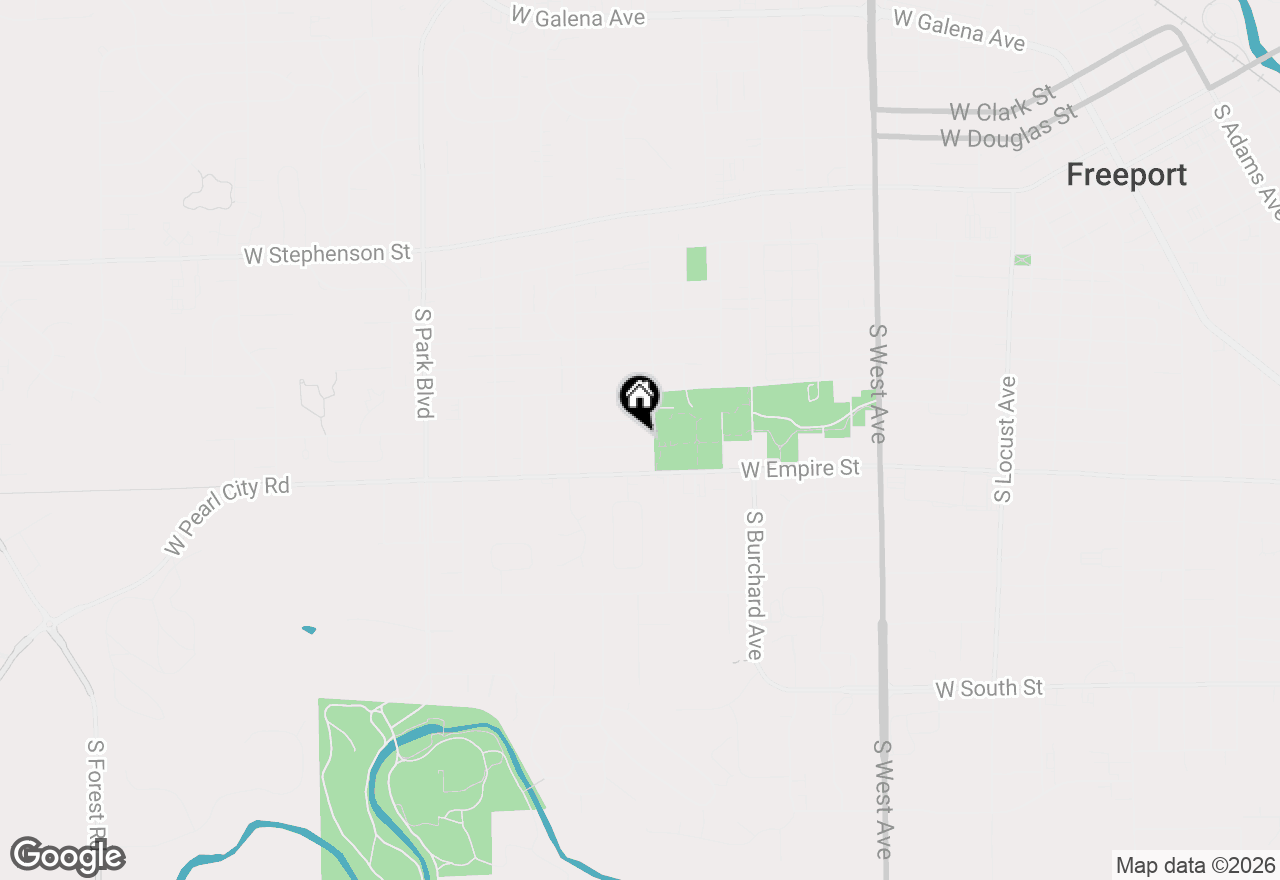 Map of 1204 W Violet Street, Freeport, IL 61032