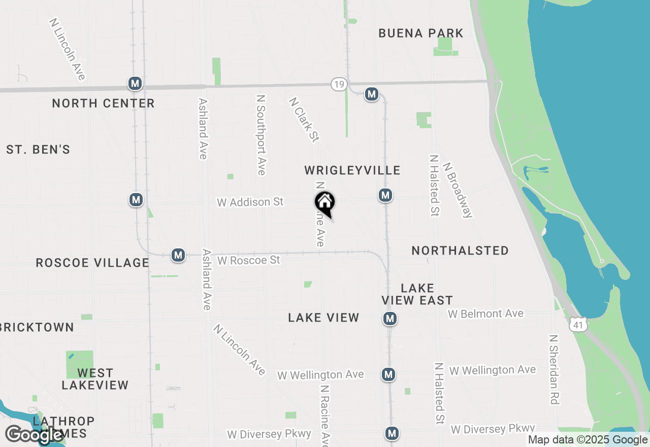 Map of 3507 N Racine Avenue #3E, Chicago, IL 60657