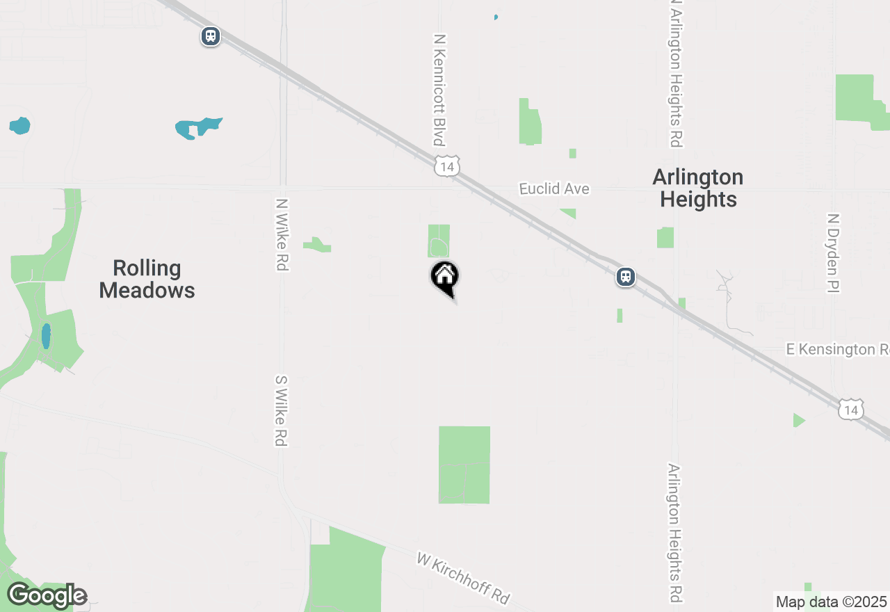 Map of 916 W Campbell Street, Arlington Heights, IL 60005