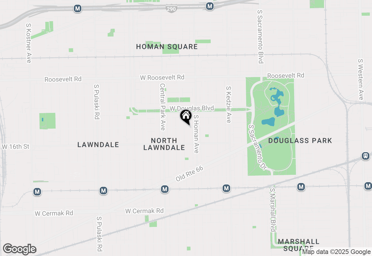 Map of 1500 S Trumbull Avenue #1, Chicago, IL 60623