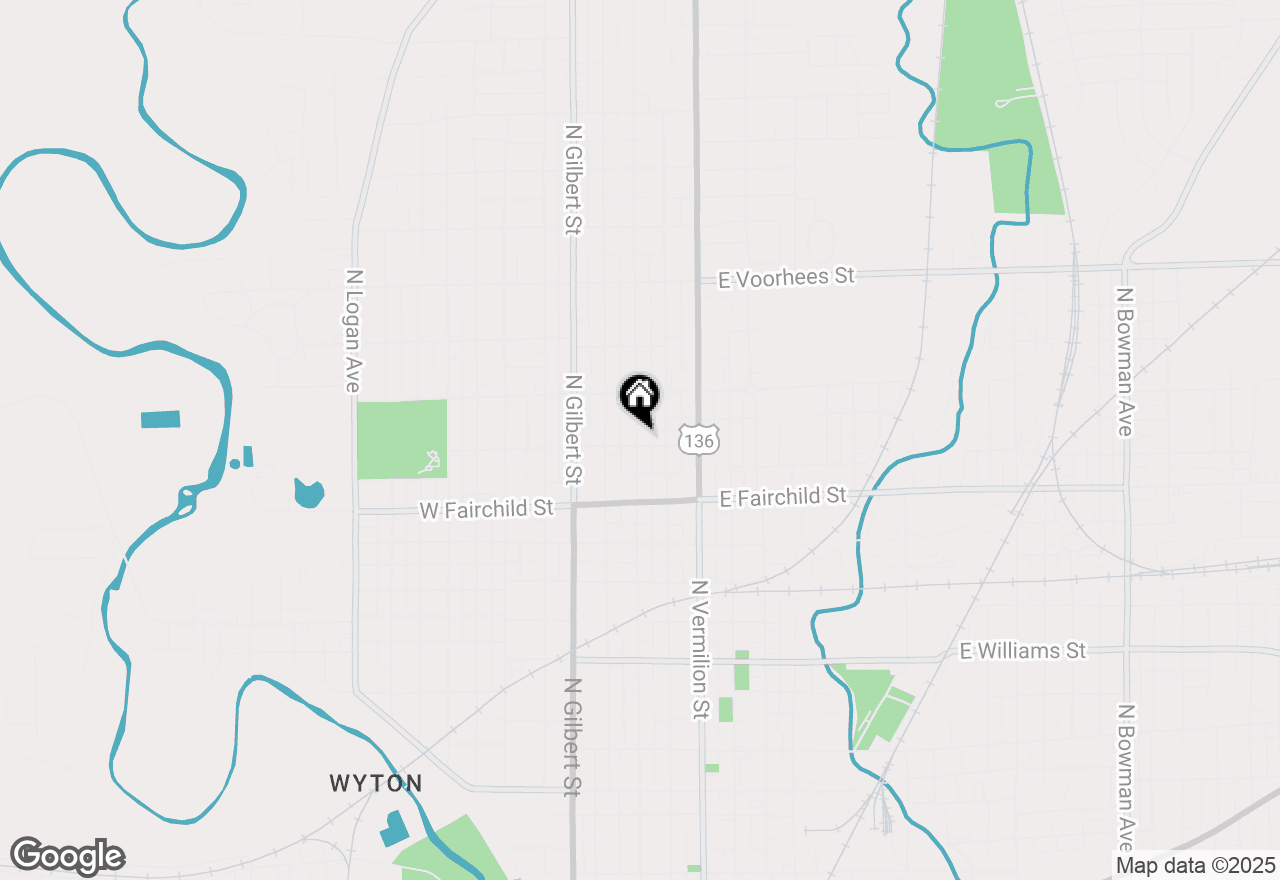 Map of 1003 N Franklin Street, Danville, IL 61832