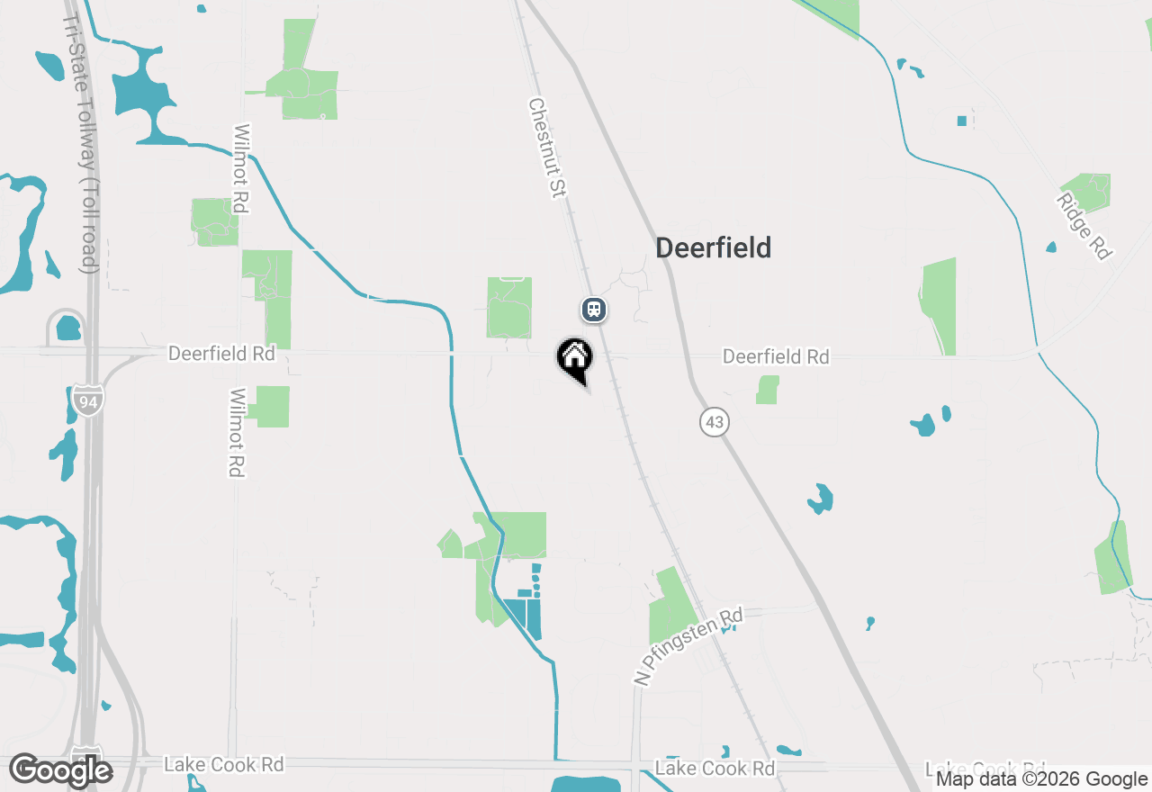 Map of 714 Chestnut Street, Deerfield, IL 60015