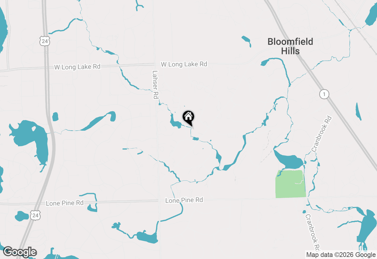 Map of 1010 Orchard Ridge Road, Bloomfield Hills, MI 48304