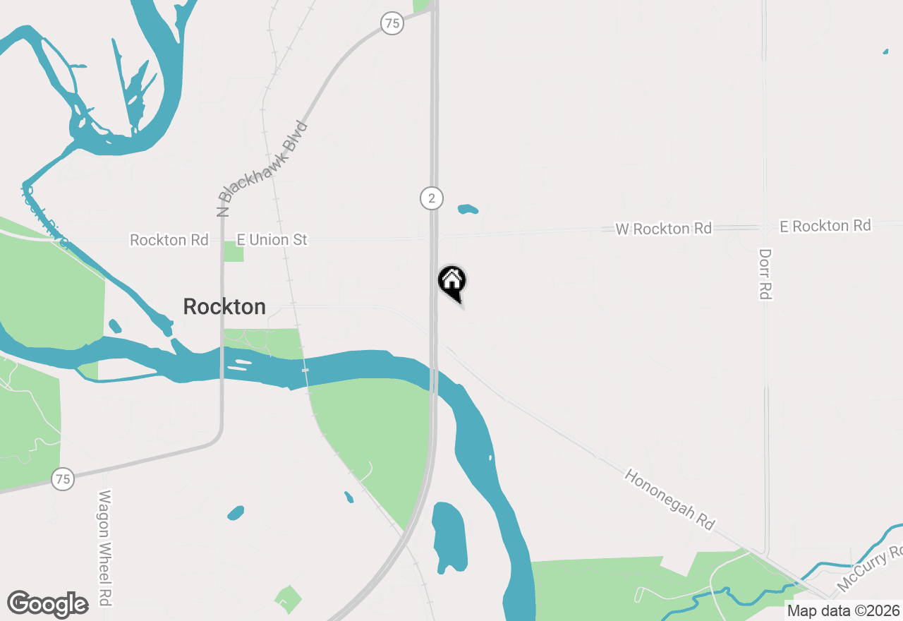 Map of 102 Bunn Drive, Rockton, IL 61072