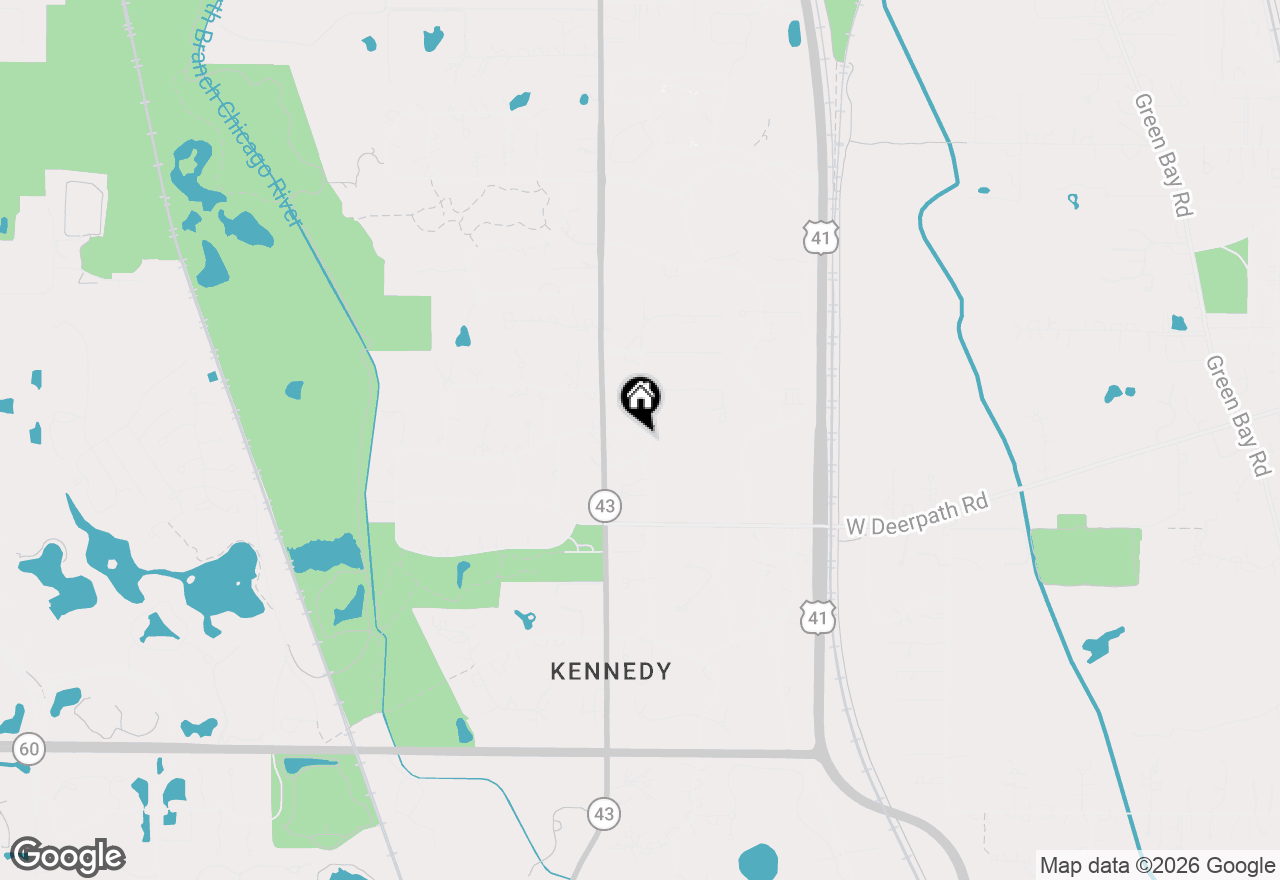 Map of 550 King Muir Road, Lake Forest, IL 60045