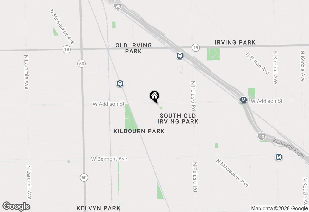 Map of 3575 N Milwaukee Avenue #PH, Chicago, IL 60641