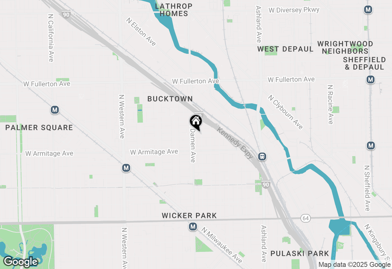 Map of 1951 W Dickens Avenue, Chicago, IL 60614