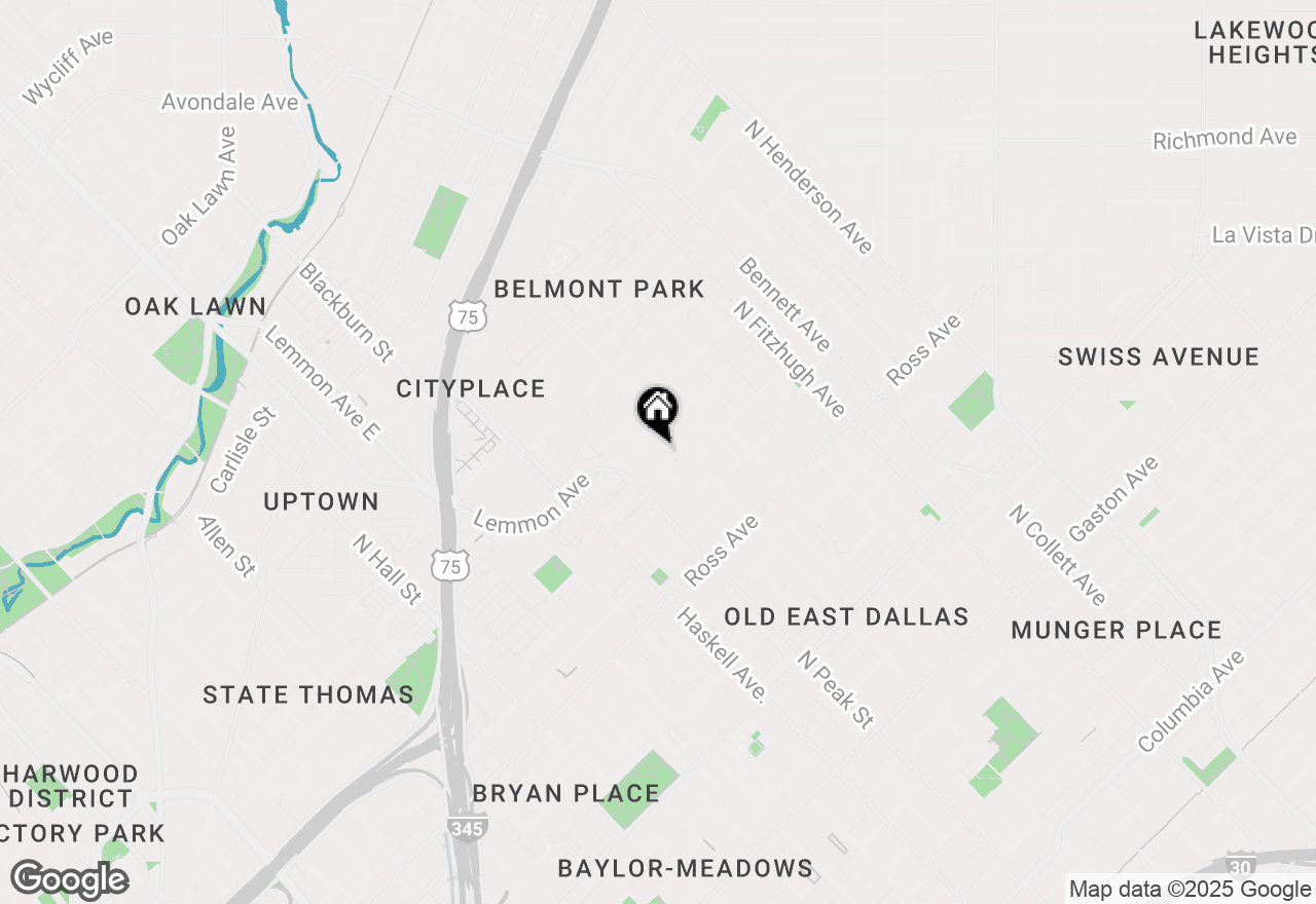 Map of 2128 Ashby Street #702, Dallas, TX 75204