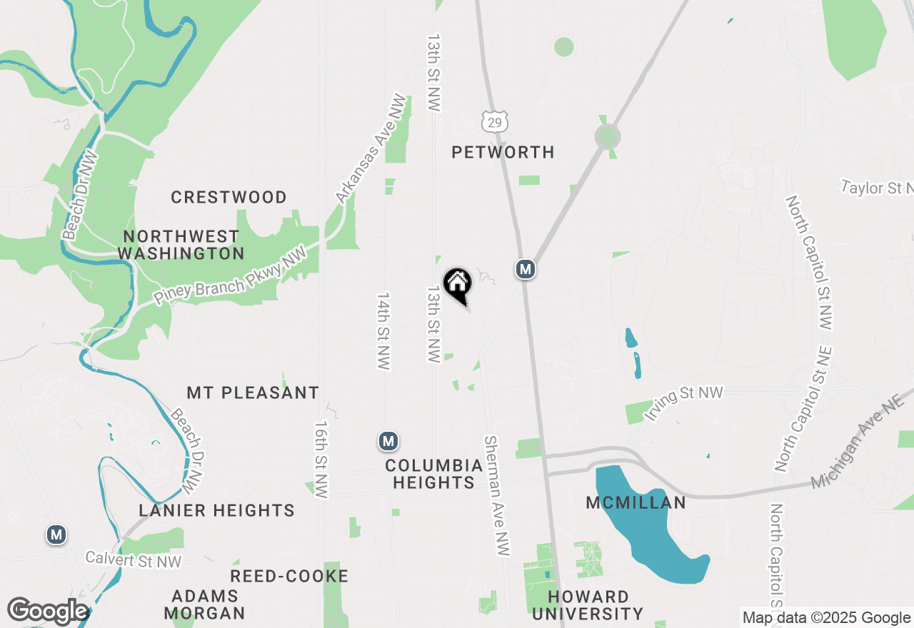Map of 3607 11th Street Nw #B, Washington, DC 20010