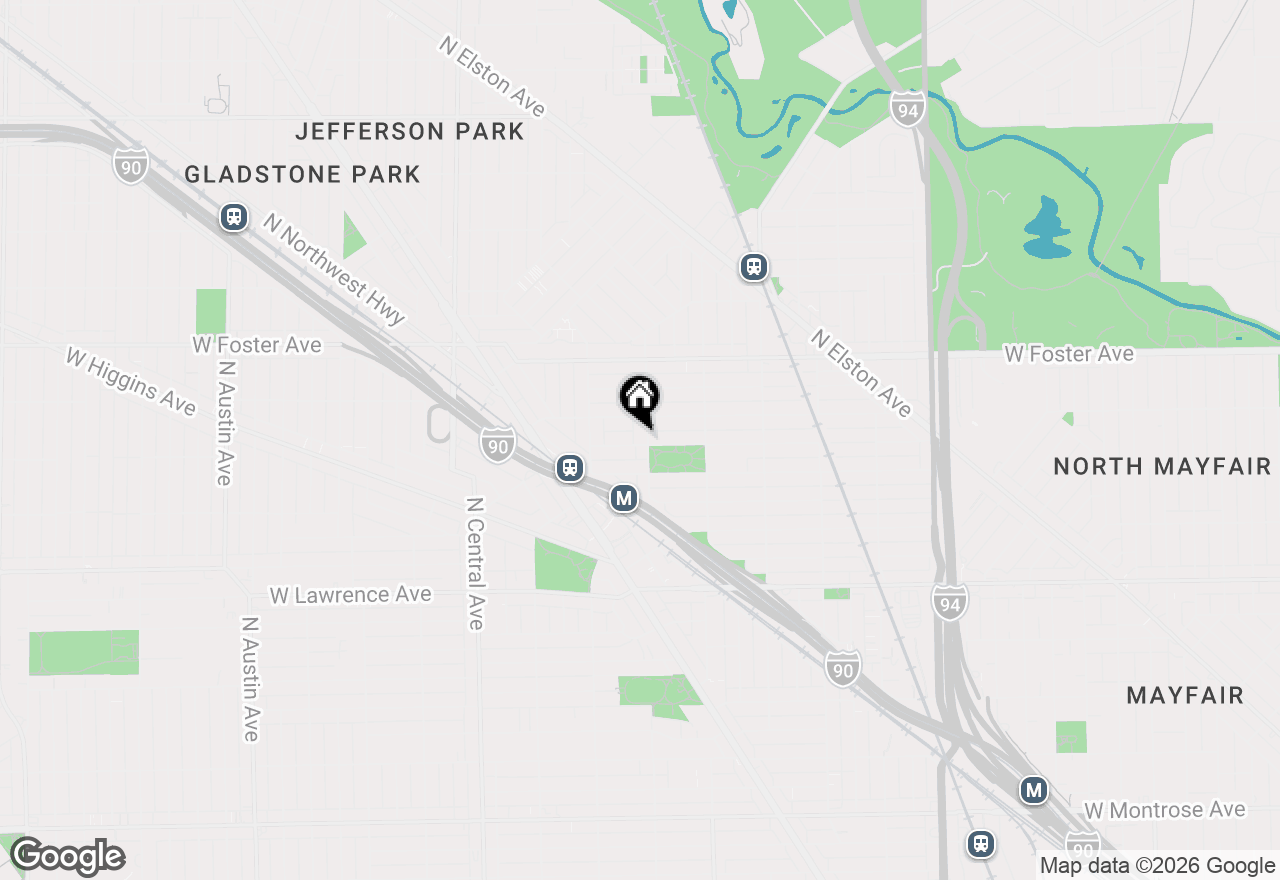 Map of 5036 N Lockwood Avenue #3, Chicago, IL 60630