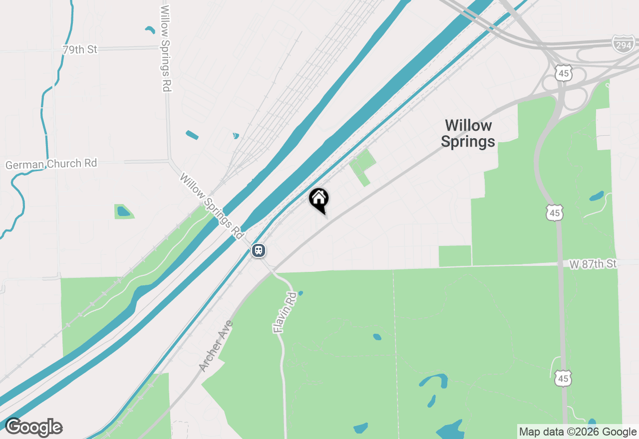 Map of 123 Willow Boulevard, Willow Springs, IL 60480