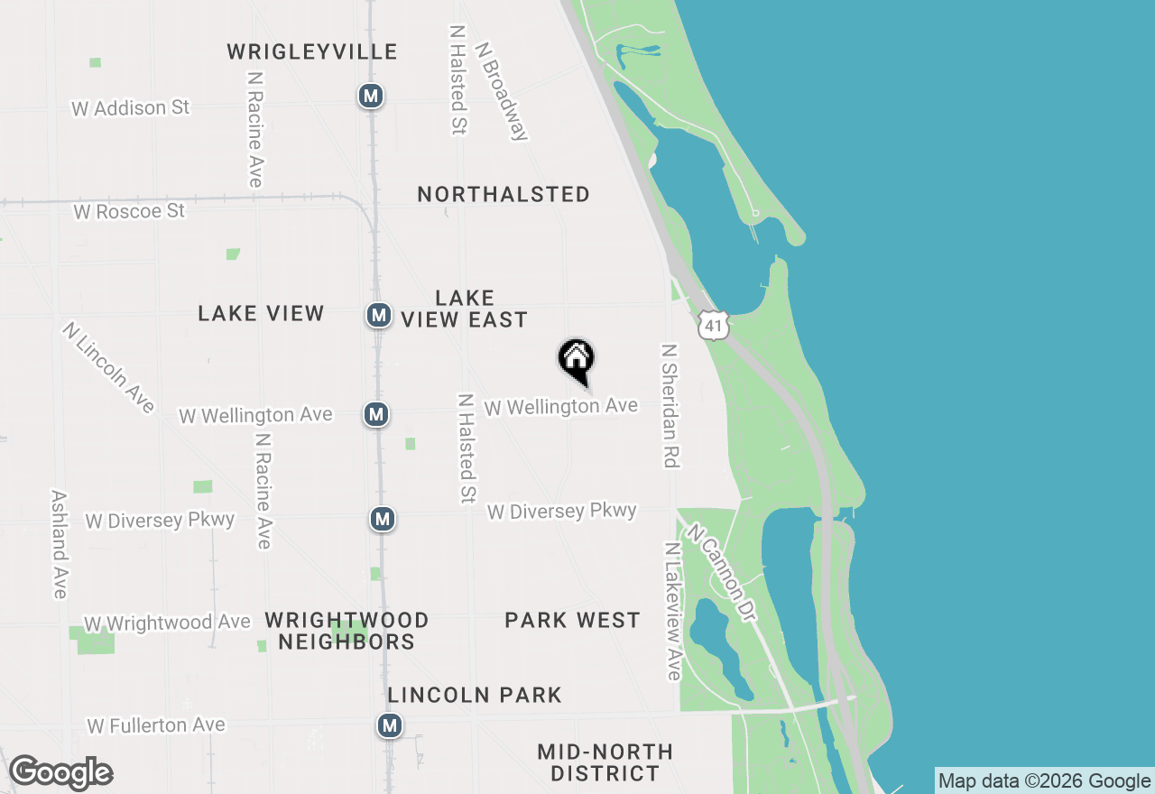 Map of 550 W Wellington Avenue #8E, Chicago, IL 60657
