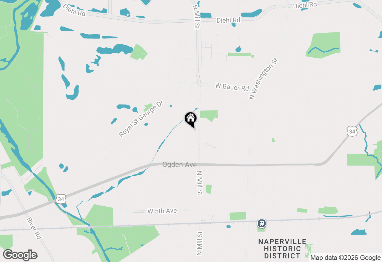 Map of 466 Laura Court, Naperville, IL 60563