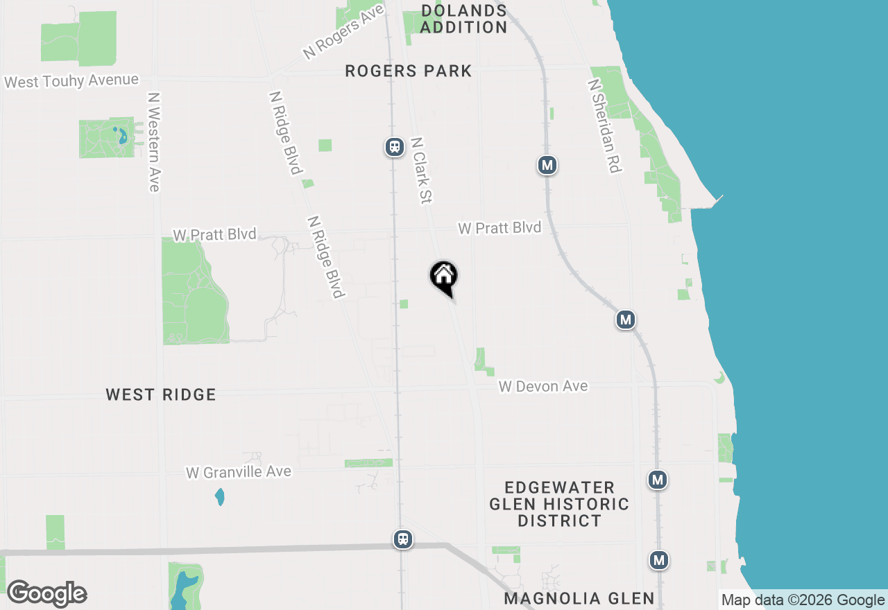 Map of 1646 W Albion Avenue #2, Chicago, IL 60626