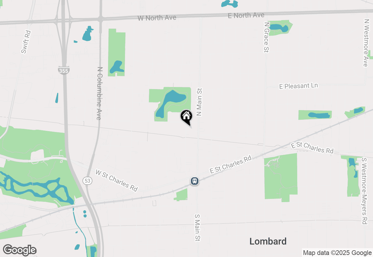 Map of 233 N Park Avenue, Glen Ellyn, IL 60137