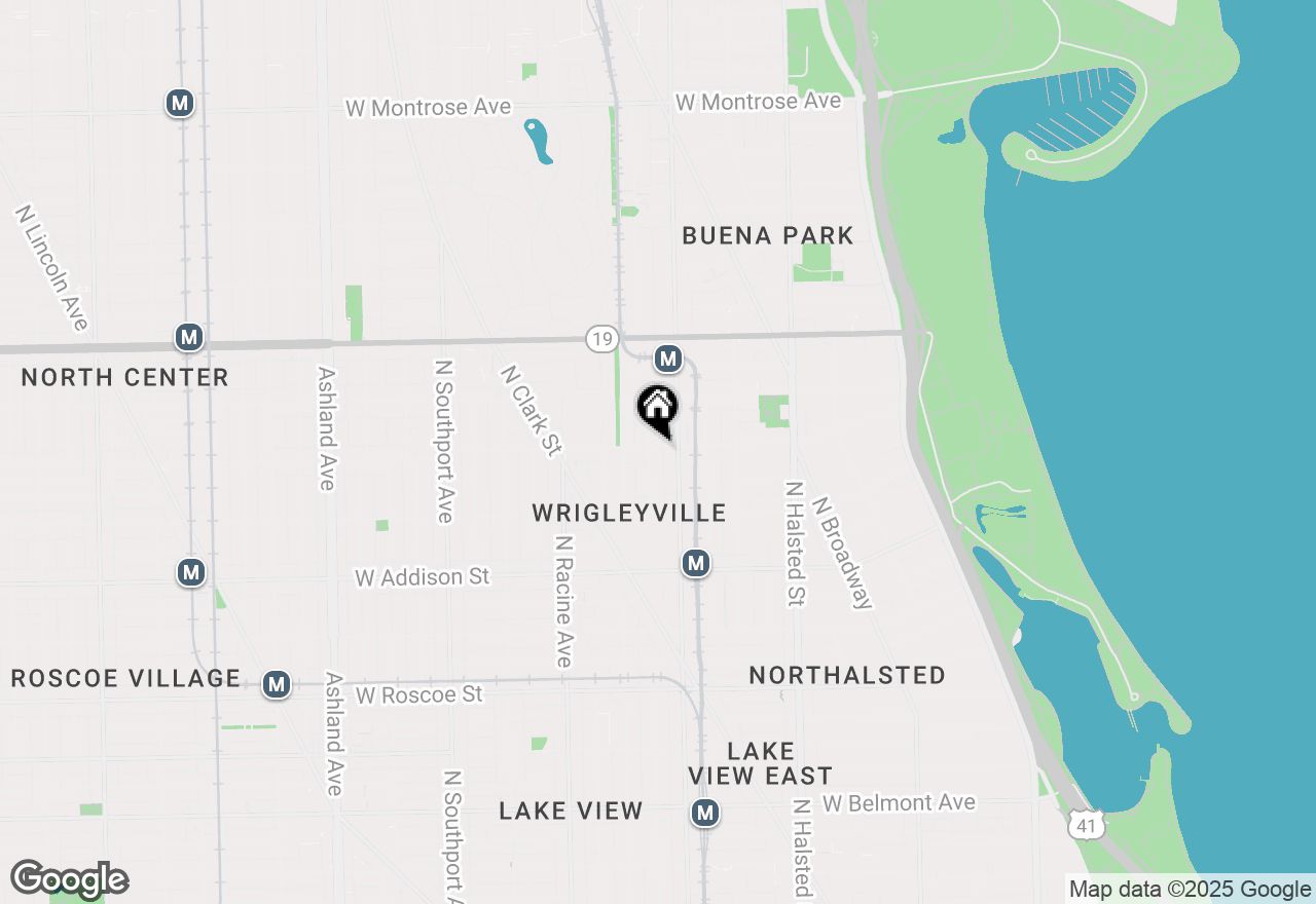 Map of 3765 N Kenmore Avenue #3W, Chicago, IL 60613