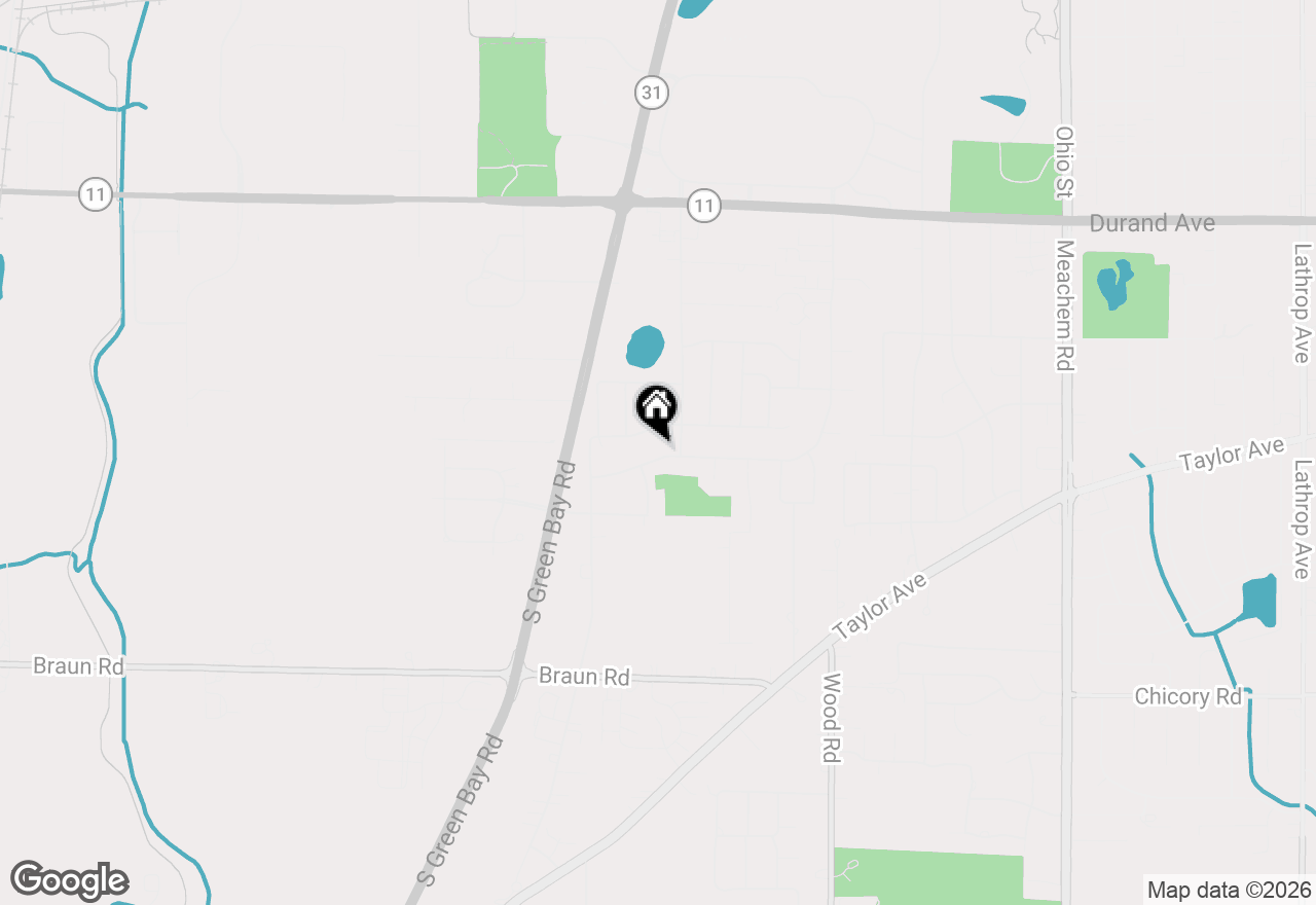 Map of 5934 Regency Hills Dr, Mount Pleasant, WI 53406