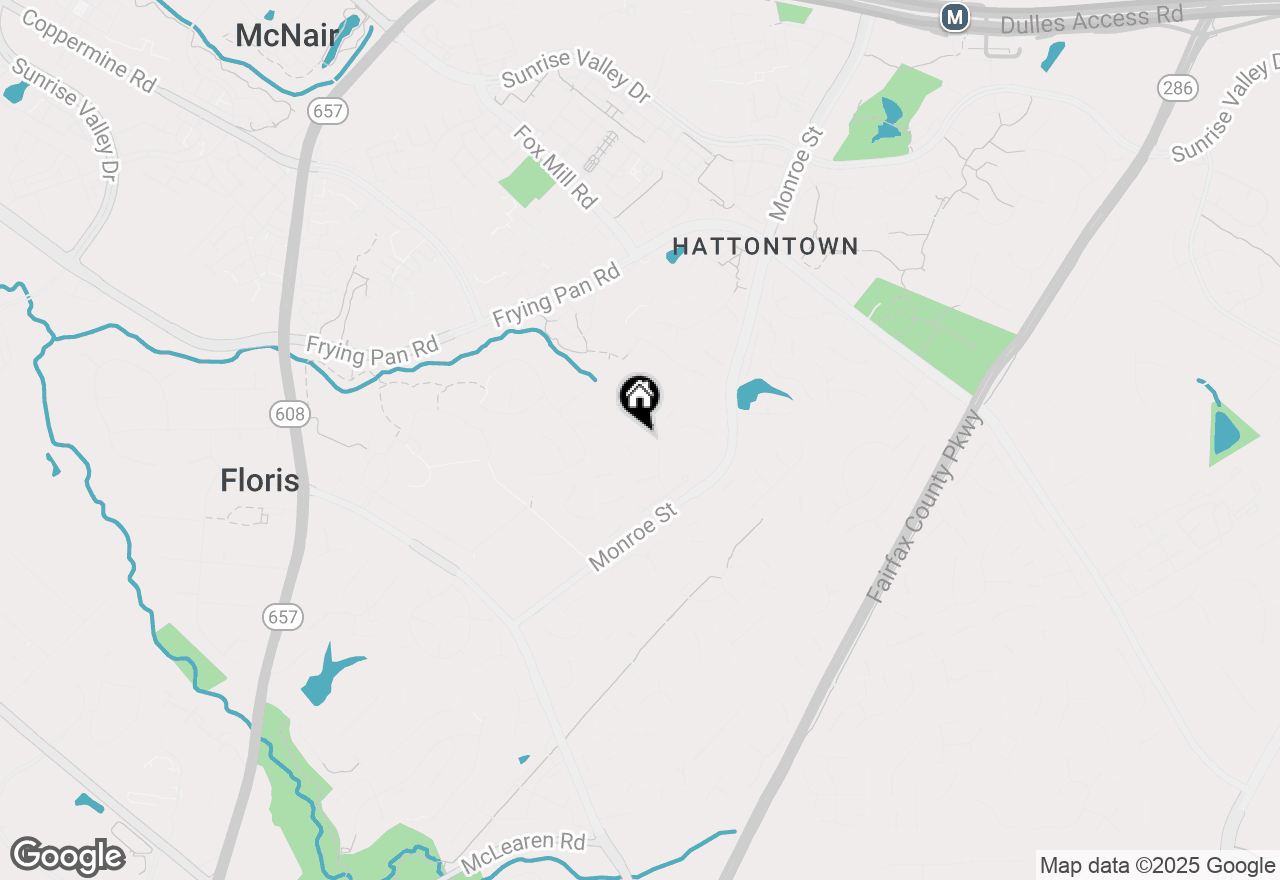 Map of 13107 Curved Iron Road, Herndon, VA 20171