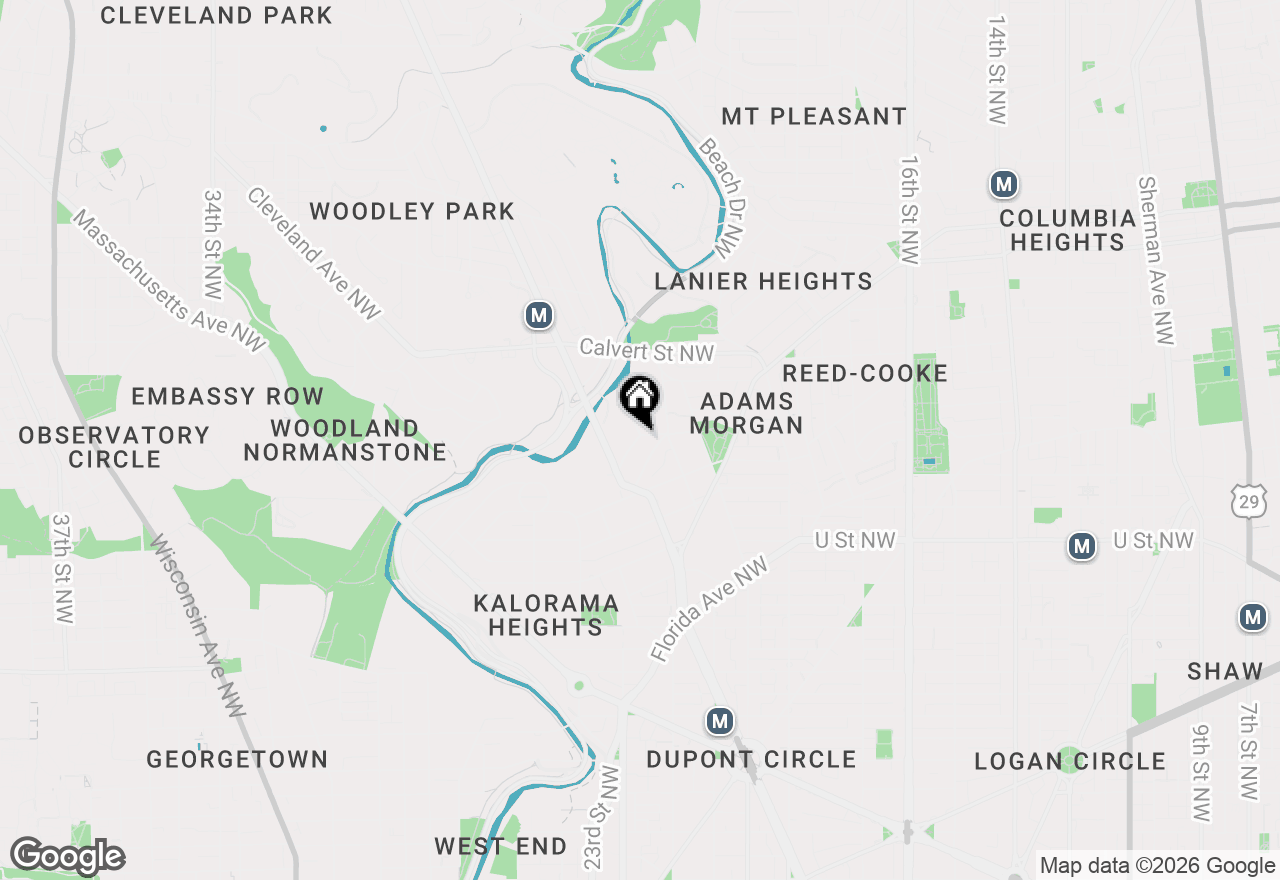 Map of 2032 Belmont Road Nw #632, Washington, DC 20009